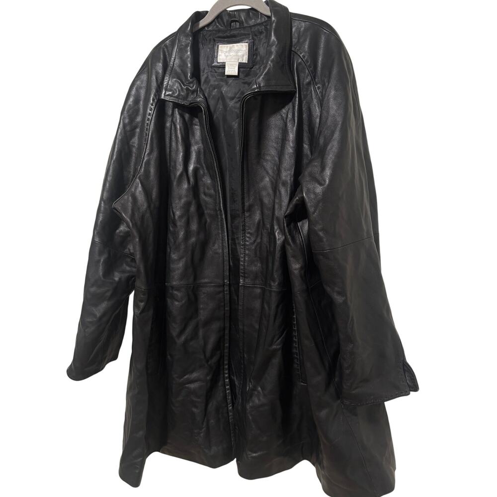 Worthington Women's Black Genuine Lambskin Leather Jacket 3X - Picture 9 of 11